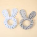 NewCustomized Logo Plush Bunny Rabbit Ear Twist Headband Heatless Curler Hair Band Stretchable Elastic Band Beauty Personal Care