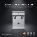 Install on the 35mm DIN Rail Bracket Rail Buckle Clip Fixed Mounting Clip Din Rail Clip