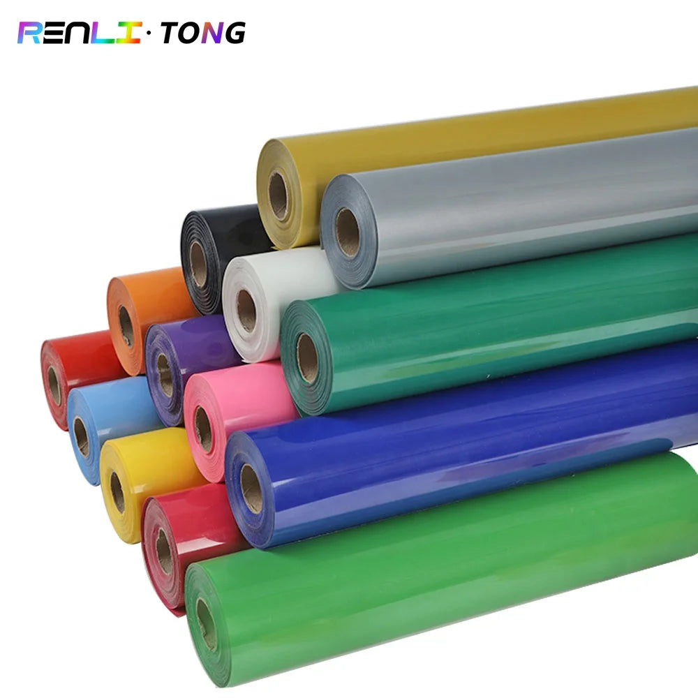 Renlitong Oracal Heat Transfer Pvc Glossy Matte Heat Transfer Vinyl Custom Iron on Transfers for Shirts