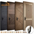 China Top 3 Manufacturers Customize Modern Interior Wooden Door Solid Wood Room Door for House and Apartment Decoration