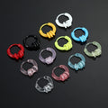 Classic Cute Jewelry Earrings Colorful Chunky Round Ear Buckles Resin Huggies Hoop Earrings for Women Girls Party