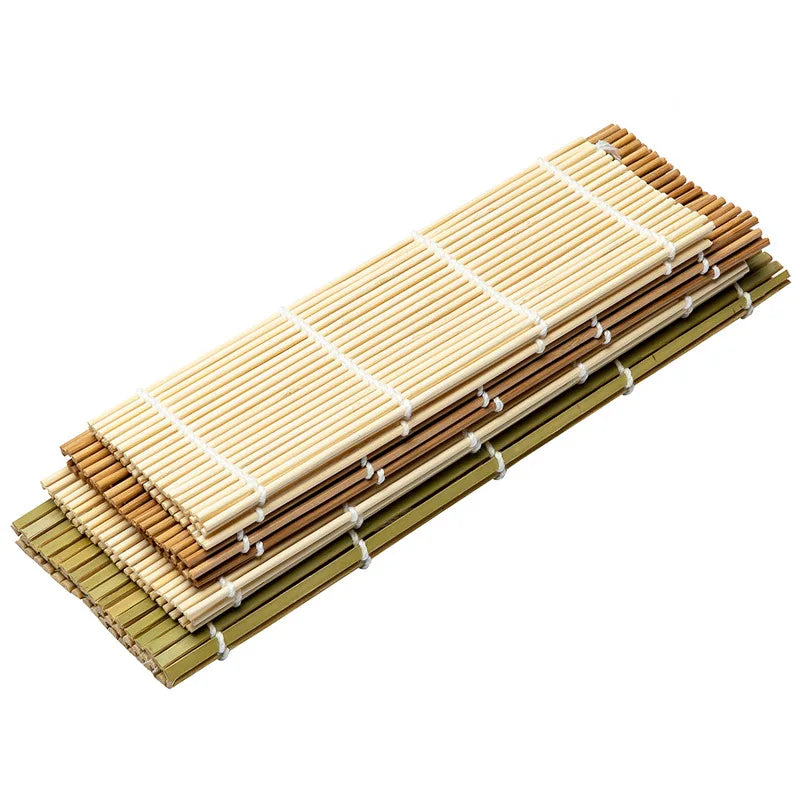 Wholesale Bamboo Sushi Roller Mat Bamboo Sushi Rolling Mats Maker 9.5 Inch Square Beginner Sushi Kit