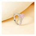 S925 Sterling Silver Ring Water Drop Type Fan Zircon Bulk in Stock for Wedding Engagement Party Anniversary