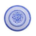 Vintage Chinese Flower Style Decorative Ceramic Dinner Plate Dishes 8-inch Blue White Sustainable Box Packing 2pcs