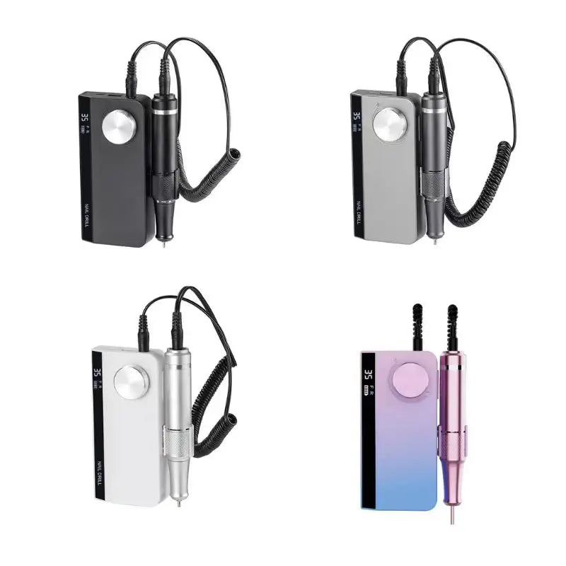 Professional Rechargeable Nail Drill Machine 35000rpm Portable Electric Nail File Drill for Professional Use