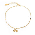AA00593 New Small Ball Full of Stars Stainless Steel Anklet Ins Simple Gold-plated Non-fading Anklet for Women