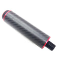 Xmlivet 4inch Pool Cue Extensions Black Carbon Bullet Joint Billiards Cue Stick Extenders with Bumpers for Uni-loc Cues/Mezz