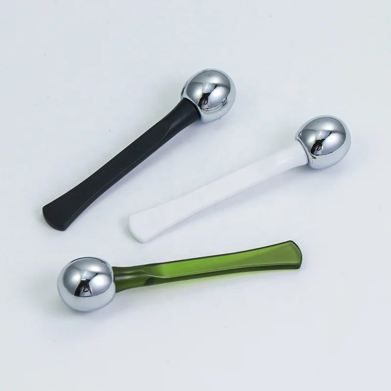 Custom Logo Clear Small Mask PP Cosmetic Spatula Massaging Eye Cream Applicator Makeup Tools