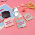 Small Square Shaped Compact Mirrors Private Label Pocket Makeup Mirror Vegan Dual Both Side Mirror