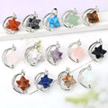 Meditation Spiritual Healing Rotational Pendulum Crystal Merkaba Star Pendant