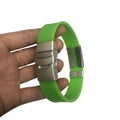 2025 Trending Personalized Kids Fashion Silicone ID Wristband Solid Color Customizable Metal Bracelet Cheap Accessory