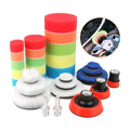 29 Pieces 123 Inch Car Polishing Pad Polishing Set Cleaning Wool Polishing Pad