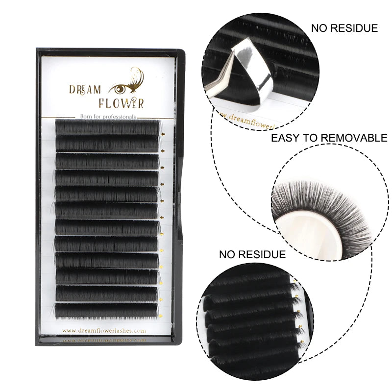 Free Sample of Cashmere Lash Extensions 5-25mm Length Lash Extension Easy Fan Lash Tweezers Private Label Volume Eyelashes