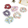 Custom Print Scrunchies With logo Elastic Hair Band Women Elegant Scrunchies