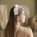 ShangHai Double Material Hand Sewn Hair Comb Bridal Veil an and Style Short Wedding Accessories