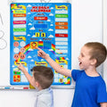 Monthly Classroom Educational Toy Learning Materials Kids' Daily Calendar Weather Felt Chart Blue Office School Supplies Gift