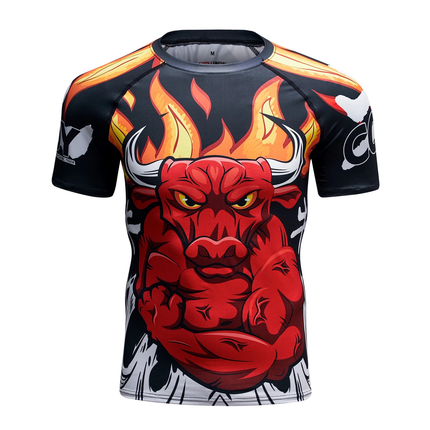 Custom 3D Printed Sublimation Men's Short T-Shirt Quick Dry Knitted Sport Running Top Digital Printing Compressed Features