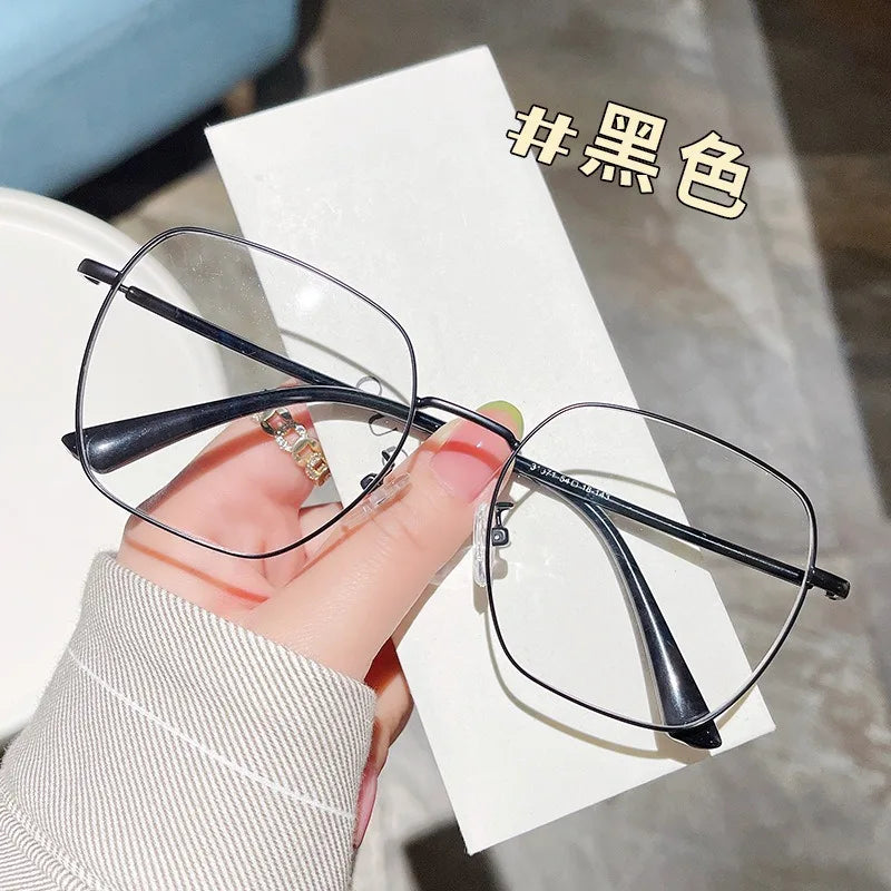 Custom Logo TR Alloy Large Frame Fashion UV400 Computer Sunglasses Anti Blue Light Daily Use for Men Women