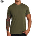 Best Selling Men's Polyester Crewneck Short Sleeves Running Sports T-Shirts