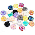 40pcs/lot 12mm Mix Colors Windmill Style Flat Back Resin Cabochon Dome for Bracelet Earrings Jewelry Findings Accessories