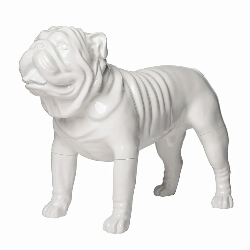 G10 Fiberglass White Shar Pei Dog Cloth Display Dog Mannequin