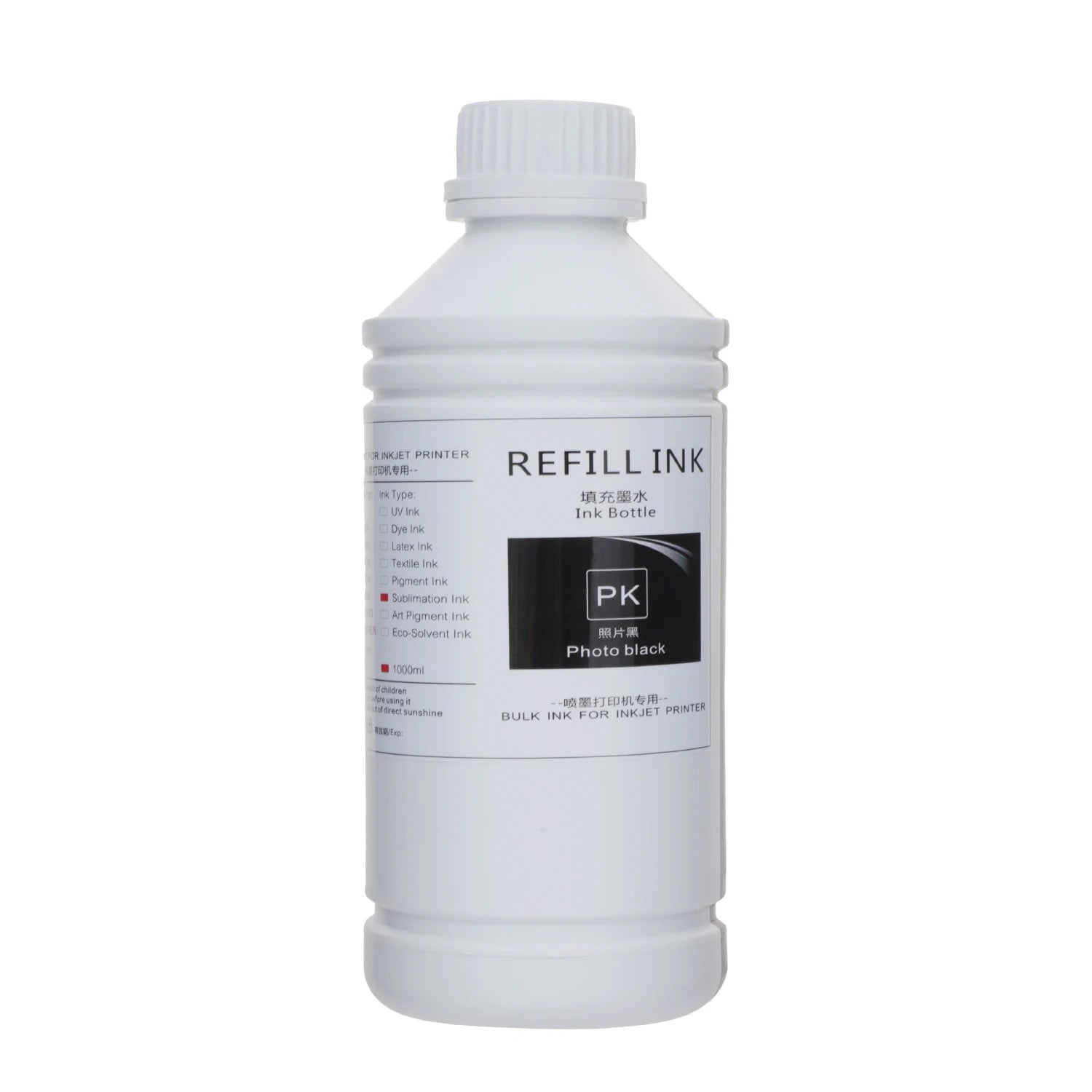 Ocbestjet 1000ml BK CMYK Black C M Y Sublimation Dye Ink Refill Compatible for Epson WF C5210 WF5290 WF C5390 WF2950