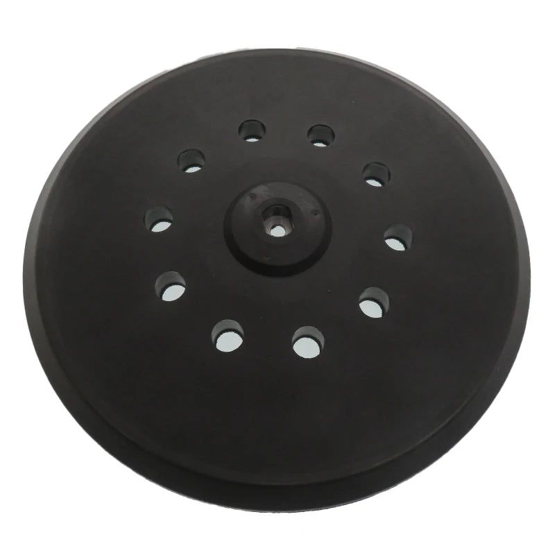 9Inch 10 Holes Hook and Loop Backing Pad Sanding Pad Black PU Foam Drywall Sander Backing Plate for Drywall Polishing Grinding