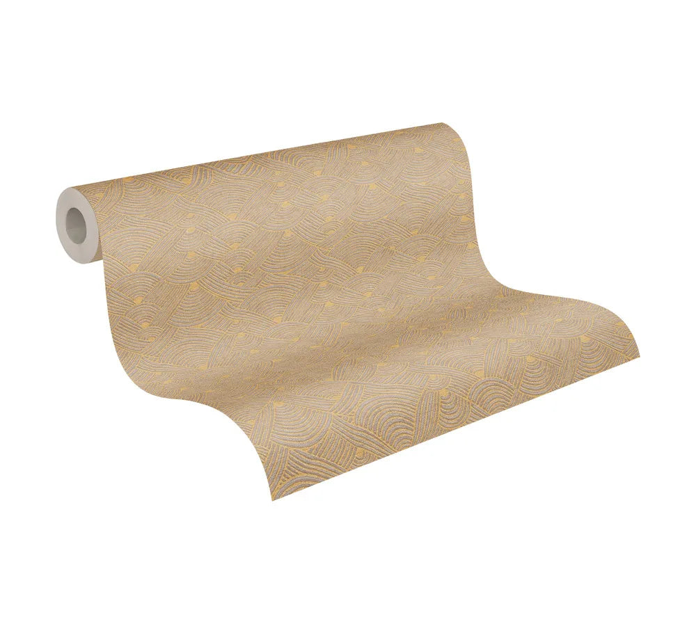 Luxury Modern Geometric Embossed Textured Mould-Proof PVC Wallpaper for Bedroom Household Wall