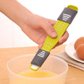 TRP Adjustable Double Head Measuring Spoon with Scale for Baking and Coffee Kitchen Utensil Set with Durable Plastic Handle