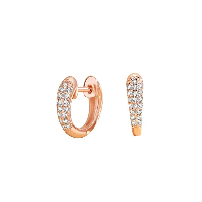 Fashion Jewelry Sterling Silver 925 Earrings Hoop 18k Gold Plated Jewelry Earrings Women Custom Factory