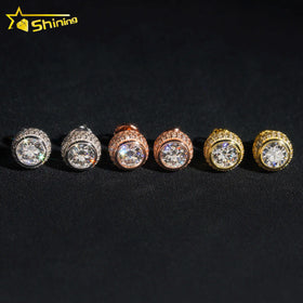 Factory Pass Diamond Tester Hot Selling Custom Sterling Silver Fine Jewelry Diamond Vvs Moissanite Earrings for Women