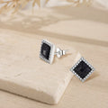 QX Luxury Fine Jewelry 925 Sterling Silver Zircon Wedding Engagement Party Classic Little Women Stud Earrings