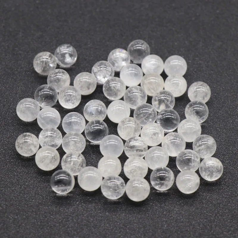 DIY Crystals Customized Factory-made Clear Quartz Round Beads Support DIY Bracelet Necklace Earrings crystal jewelry