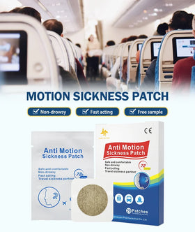 New Arrival Natural Ginger Herbal Sticker Carsickness Relief Transdermal Anti Motion Sickness Patch With Ginger