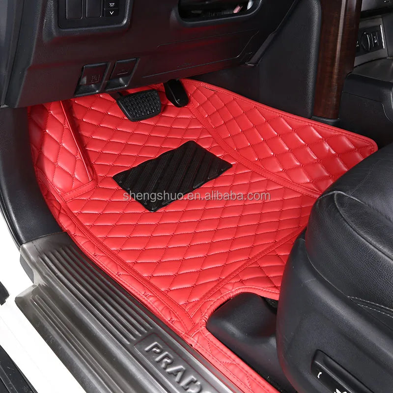 Custom Leather Car Floor Mats Foot Carpet