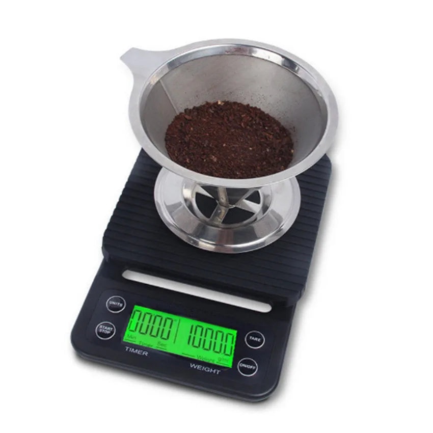 Digital Accurate Eco-Friendly ABS Plastic Coffee Scale with European Design for Pour-Over Maker and Timer Stocked