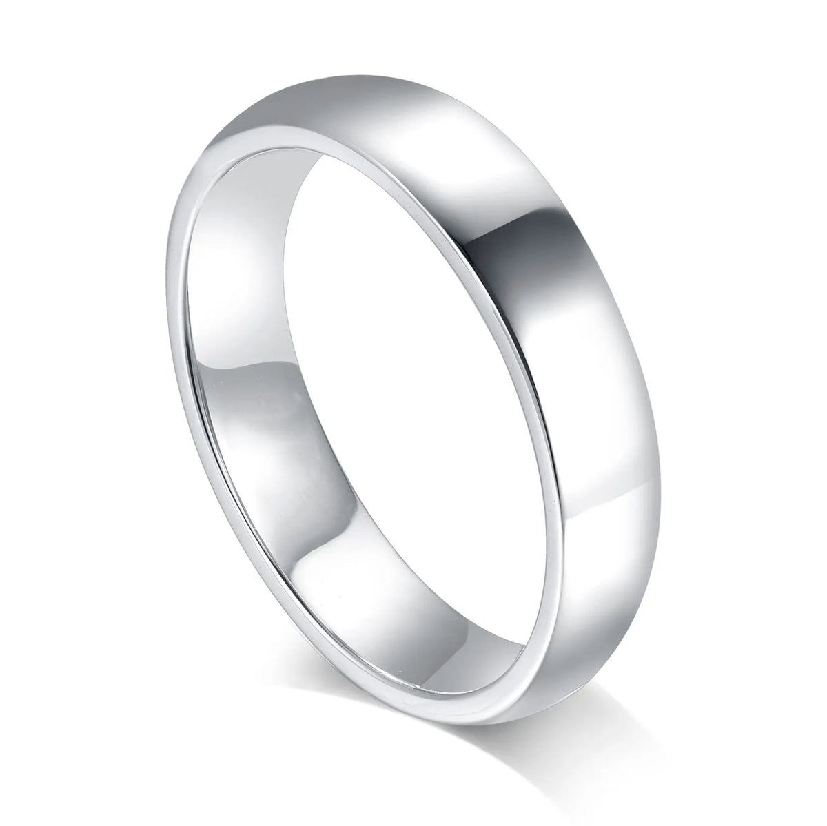 Sun Star 925 Sterling Silver Unisex Rings Simple 5mm Wide Plain Band for Wedding Engagement or Party MegaBDM