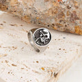 2024 New Jewelry Fashion Fine 316l Stainless Steel Signet Punk Skull Head Rings for Men