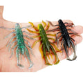 New Bionic 75mm 6g Bait Shrimp Multi-Legged Worm Shrimp Effective Fishing Lures for Trout Carp and Perch