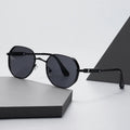 Personality Women Mens Polygon Shades Metal Frame Driving Outdoor Sun Glasses UV Protection Steampunk Sunglasses
