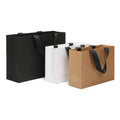 Boutique Luxury Black White Kraft Gift Carry Paper Bags for Shopping Bags With Handle