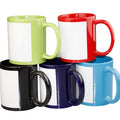 Hot Selling Patch Sublimation Mug 11oz Colourful Mug With White Patch