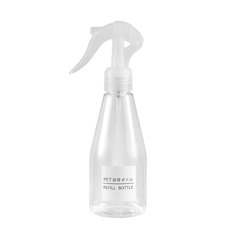 Ningbo 200ml PET Plastic Hand Button Spray Bottle with Pump for Cosmetic Water & Shampoo