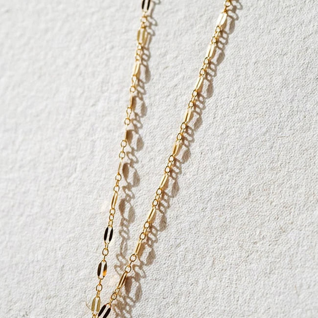 GN159 Luxury Design 14K Gold Filled Chain Choker Necklace Dainty Baroque Natural Freshwater Pearl Necklace