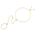 Milskye Lovely Handmade Jewelry 18k Gold S925 Cz Diamond Marquise Cut Adjustable Long Bracelet