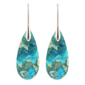 Wholesale Natural Agalmatolite Earrings for Women BOHO Fashion Style with Imperial Jasper Stone Pendant Earrings Gift
