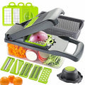 Hot Sales Vegetable Chopper for Kitchen 8 Blades Colander Multi Function Food Choppers Onion 16 in 1 Vegetable Slicer Cutter