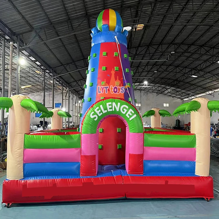 Kids Playground Equipment Climbing Game Inflatable Rock Climbing Wall