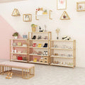 Shoe Store Display Rack Clothing Shop Golden Bag Display Stand Customized Multi-layer Shelf