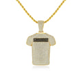 JINSE Hip Hop Rapper Jewellery Necklaces Wholesale Best Friend Necklaces Cubic Zirconia Necklace